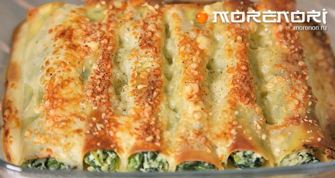 каннеллони под соусом бешамель каннеллони под соусом бешамель