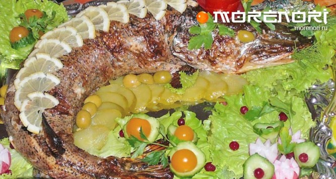 Щука фаршированная грибами Щука фаршированная грибами